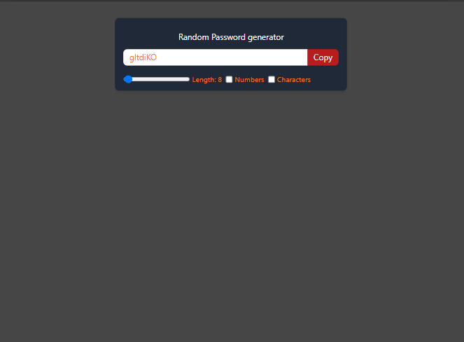 Random Password Generator